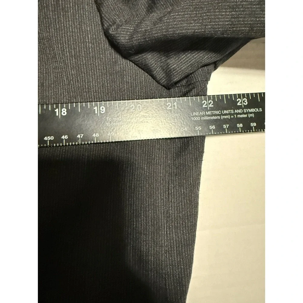 J.Crew 42R Charcoal Gray Wool Linen Sport Coat Blazer 2 Button Summer Jacket